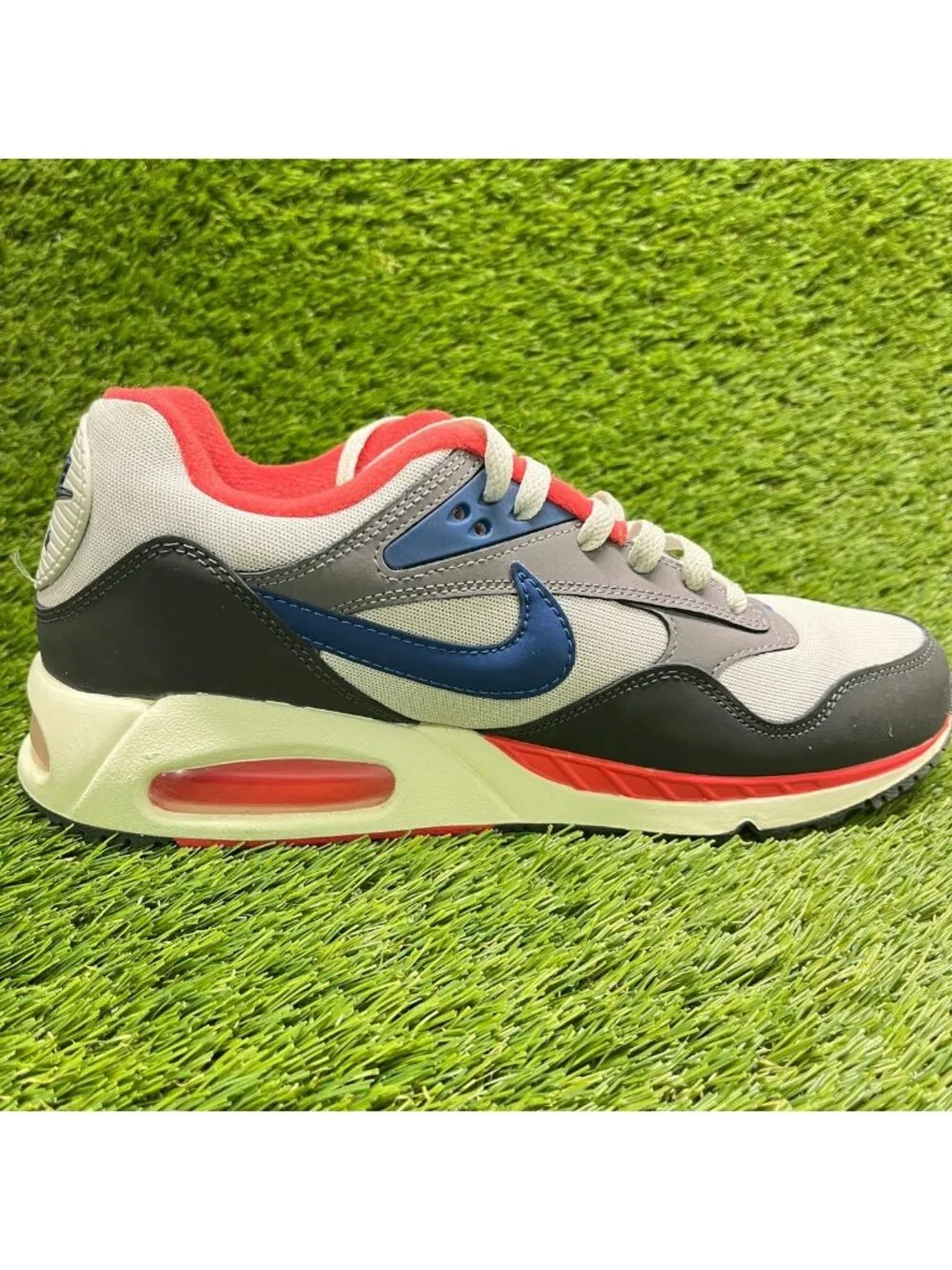 Nike Air Max Correlate Womens Size 9.5 Gray Red Athletic Running Shoes Sneakers